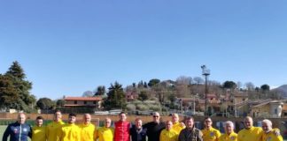 Ssd Colonna, 60 bambini della Scuola calcio al Curi colonna staff_perugia