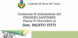 Serra de’ Conti intitola Presidio Sanitario al Dott. Fausto Titti locandinafausto