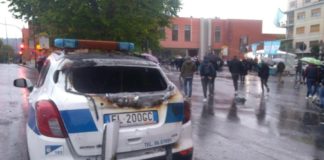 Disabili vittime della violenza degli ultras allo stadio Olimpico auto_bruciata_stadio_olimpico_eco_bergamo