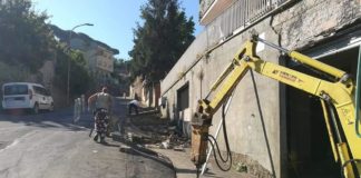Lavori ai marciapiedi in via Santa Maria della Pace a Lanuvio lavorilanuvio