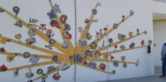 Inaugurato mosaico presso la scuola di Castelluccia mosaico