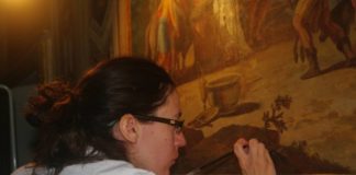 Restaurate le tempere murarie della Locanda Martorelli restauro