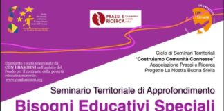Approfondimento sui bisogni educativi a Marino locandina