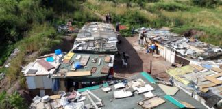 Sgombero di una baraccopoli nel VII Municipio sgombero