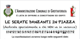 Grottaferrata, tornano le serate danzanti in Piazza Cavour manifesto