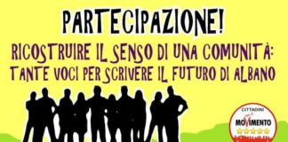 Cittadini per il M5S Albano “Ricostruire il senso di una comunità” partecipazione