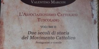 Marcon presenta libro su associazionismo cattolico tuscolano copertina