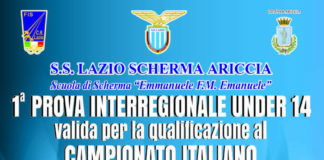 Lazio Scherma, l’U14 in pedana al Palariccia manifesti