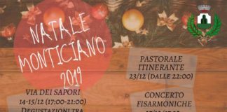 Tutto pronto per il Natale monticiano 2019 locandina