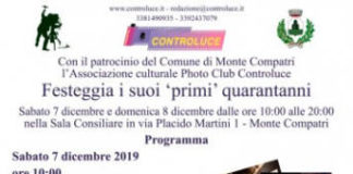 Associazione culturale Photo Club Controluce festeggia i suoi primi quarantanni locandina