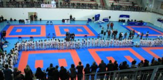 Toukon Karate Velletri brilla ad inizio 2020 saluto_palabandinelli