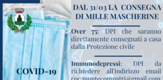 Monte Compatri, distribuzione mascherine da martedì 1000_mascherine_monte_compatri