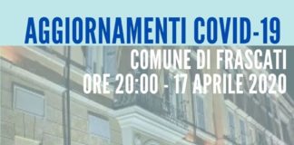 Diventano 49 i positivi di Frascati aggiornamernto_frascati_17_04