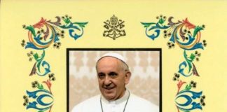 Donazione di Papa Francesco al Regina Apostolorum pergamena_papa_regina_apostolorum