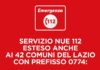 Zingaretti “Servizio Nue 112 esteso a prefisso 0774” servizio_nue_112
