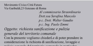 Città Futura chiede “pulizia generale di Genzano” lettera_pulizia_genzano_citta_futura