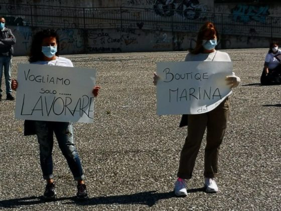 Manifestazione Associazione Commercianti Grottaferrata 2 maggio 2020