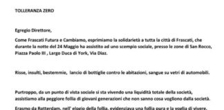 Dopo i fatti del 24 maggio Frascati Futura e Cambiamo chiedono Tolleranza Zero proposte_frascati_futura_cambiamo_notte_24_05