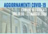 Frascati, aggiornamento Covid al 27 maggio infografica