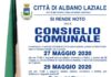 Consiglio Comunale in streaming il 27 maggio ad Albano consiglio_comunale_albano_27_05