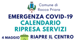 A Rocca Priora parte la fase 2 con calendario aperture calendario_riaperture_rocca_priora