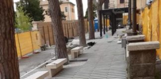 Fdi Albano sulla pavimentazione di Piazza Mazzini pavimentazione_piazza_mazzini