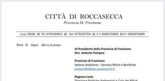 Roccasecca, istanza di Sacco sulla discarica istanza