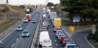 30 giugno, incidente in direzione Pomezia sulla Pontina nel tardo pomeriggio pontina