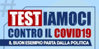 Testiamoci contro il Covid19, il buon esempio parta dalla politica locandina