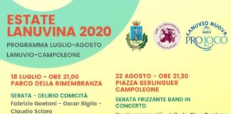 Spettacoli, al via il 18 luglio l’Estate Lanuvina 2020 locandina