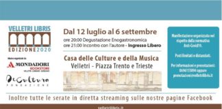 Inizia la rassegna letteraria Velletri Libris 2020 velletrilibris2020