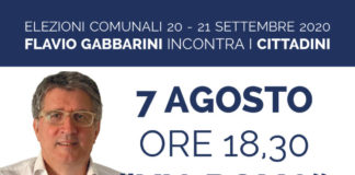 Il candidato Sindaco Gabbarini incontra nuovamente i cittadini in via Roma locandina