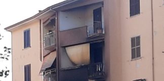 Frosinone, incendio a Piazza Fiume