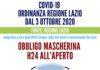 Coronavirus, bollettino della Regione Lazio del 2 Ottobre ordinanza_62_regione_lazio