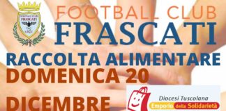 Football Club Frascati, raccolta di generi alimentari in piazza domenica 20 locandina
