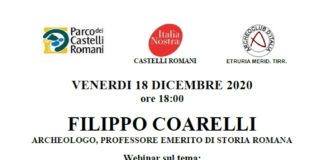 Webinar con Filippo Coarelli sul Mons Albanus e Lega Latina locandina