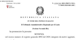 Grottaferrata, sentenza TAR Lazio su bando gara decennale rifiuti stralcio_sentenza