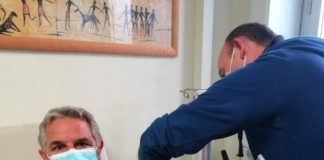 Passini “Professor Letizia è il primo vaccinato di Grottaferrata” claudio_letizia