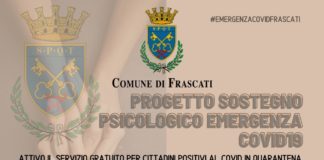 Frascati, da lunedì 4 gennaio via libera al progetto Sostegno Psicologico sostegno_psicologico