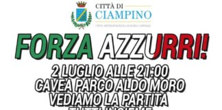 Ciampino, Venerdì 2 luglio, ore 21.00, tutti a Parco Aldo Moro a fare il tifo per l’Italia con il maxischermo