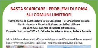 Le associazioni promotrici sull’assemblea pubblica di venerdì 18 giugno alle 17:30 in piazza S. Pietro ad Albano Laziale locandina