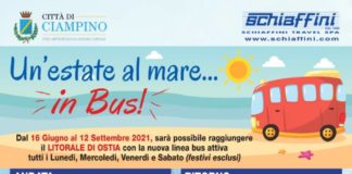 Ciampino, torna il bus per il mare, al via la popolare iniziativa “un’estate al mare… in bus”
