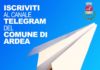 Ardea, è disponibile il canale Telegram