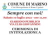 Marino, giardino pubblico di via Elio Giovannini