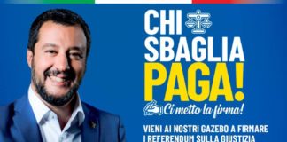 Referendum, Domenica Salvini parteciperà a gazebo raccolta firme sul litorale laziale