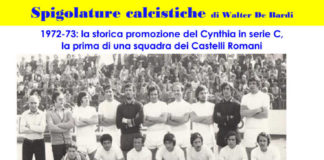 Spigolature calcistiche “1973-74: la storica promozione del Cynthia in C”