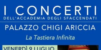 La Tastiera Infinita a Palazzo Chigi di Ariccia: il 9 e 11 luglio