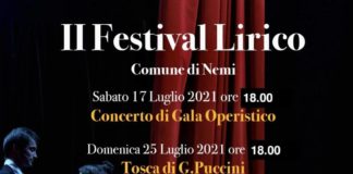 Sabato 17 Luglio parte la terza edizione del Festival Lirico di Nemi