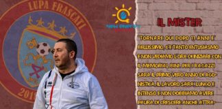 Lupa Frascati, la parola in occasione dell’inizio delle attività del settore giovanile al tecnico degli Under 15 mister Fabio Pucciarelli pucciarelli