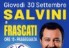 Frascati, Matteo Salvini chiude la campagna elettorale della Lega